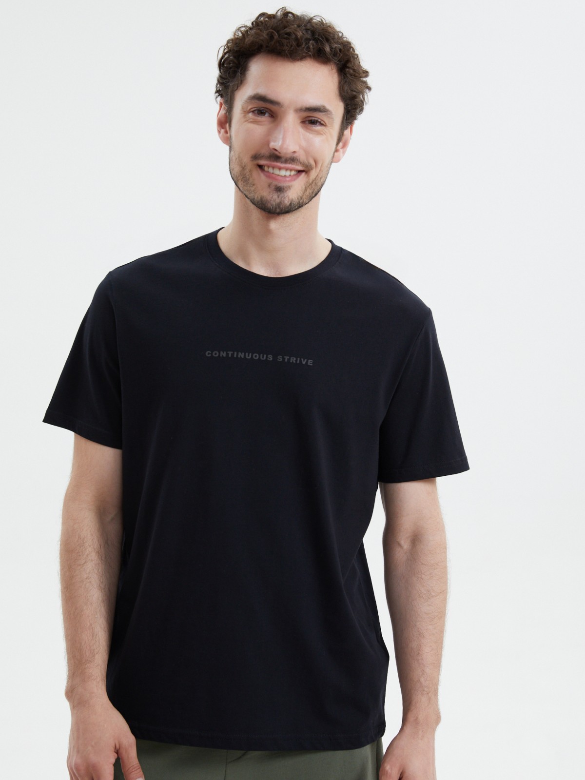 Футболка из хлопка с надписью