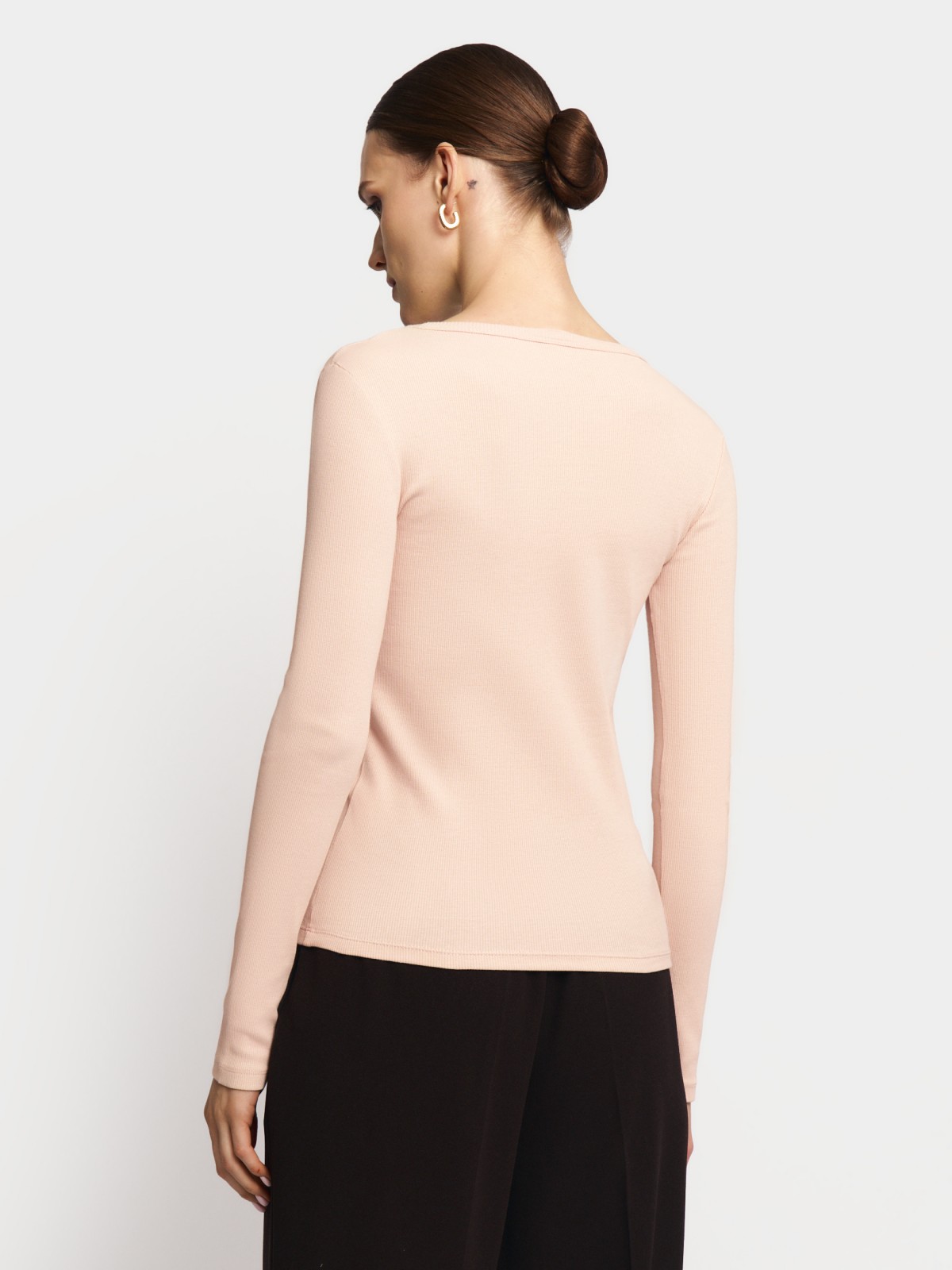 Трикотажный лонгслив из хлопка