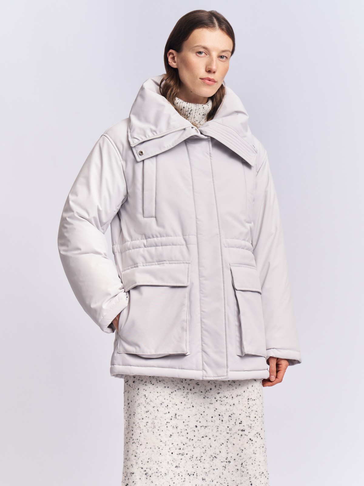 Куртка-парка на синтепоне с воротником