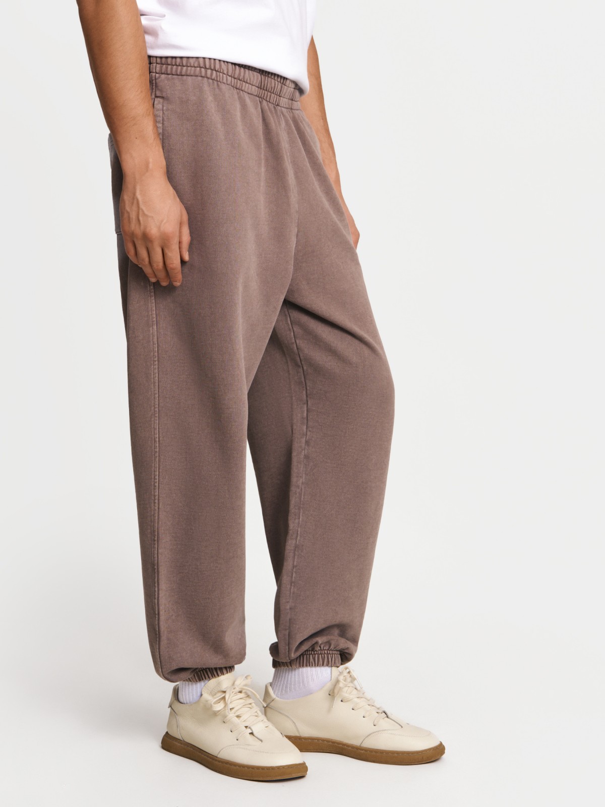 Трикотажные брюки-джоггеры из хлопка