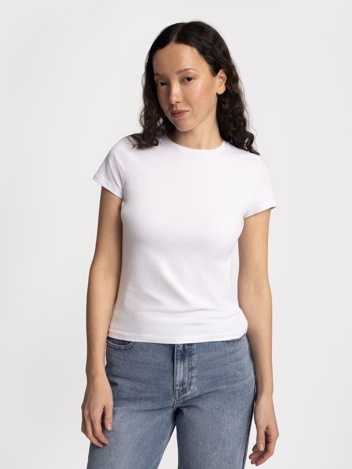 Футболка из хлопка однотонная