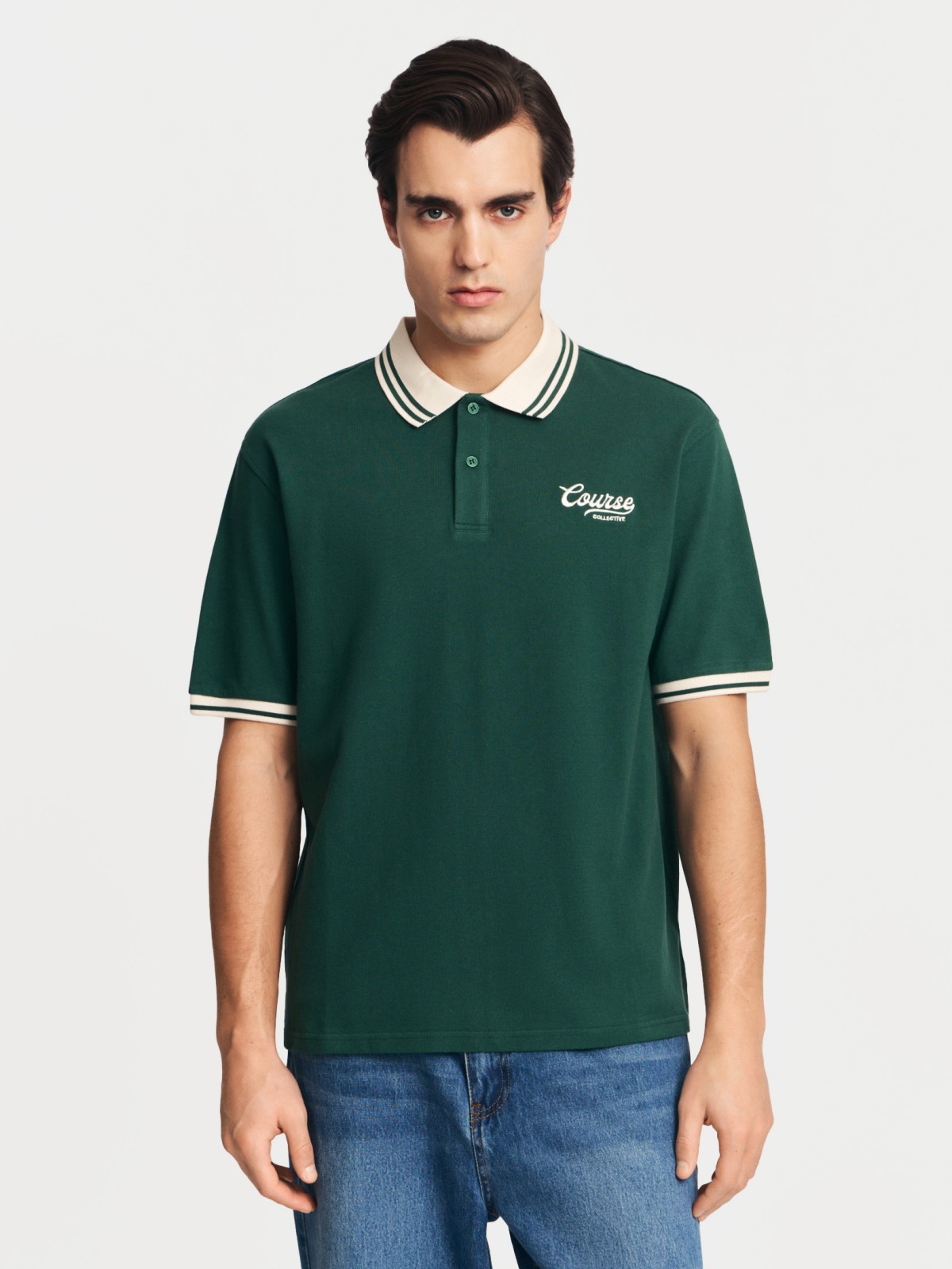 Футболка поло из хлопка