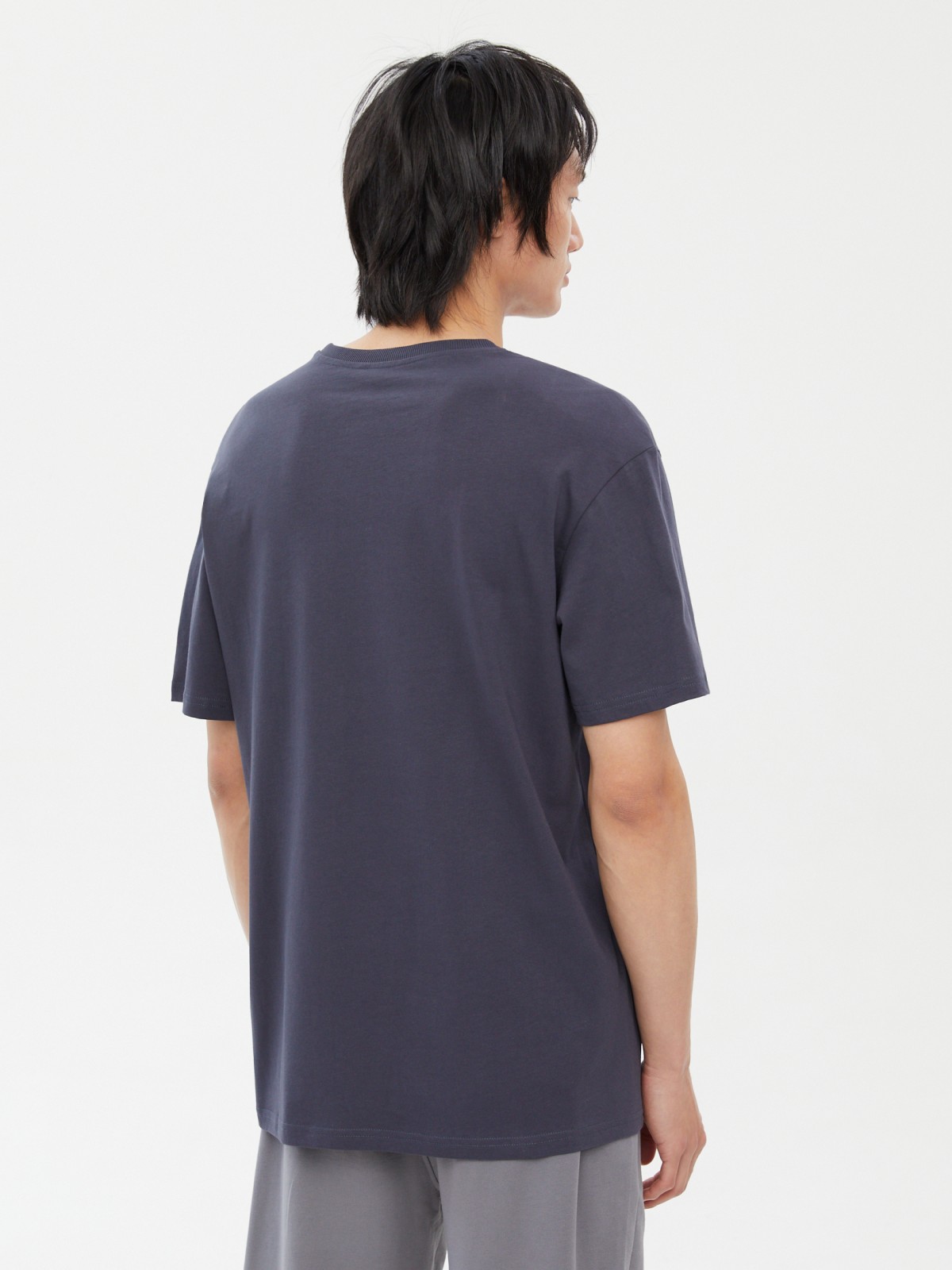 Футболка из хлопка с принтом