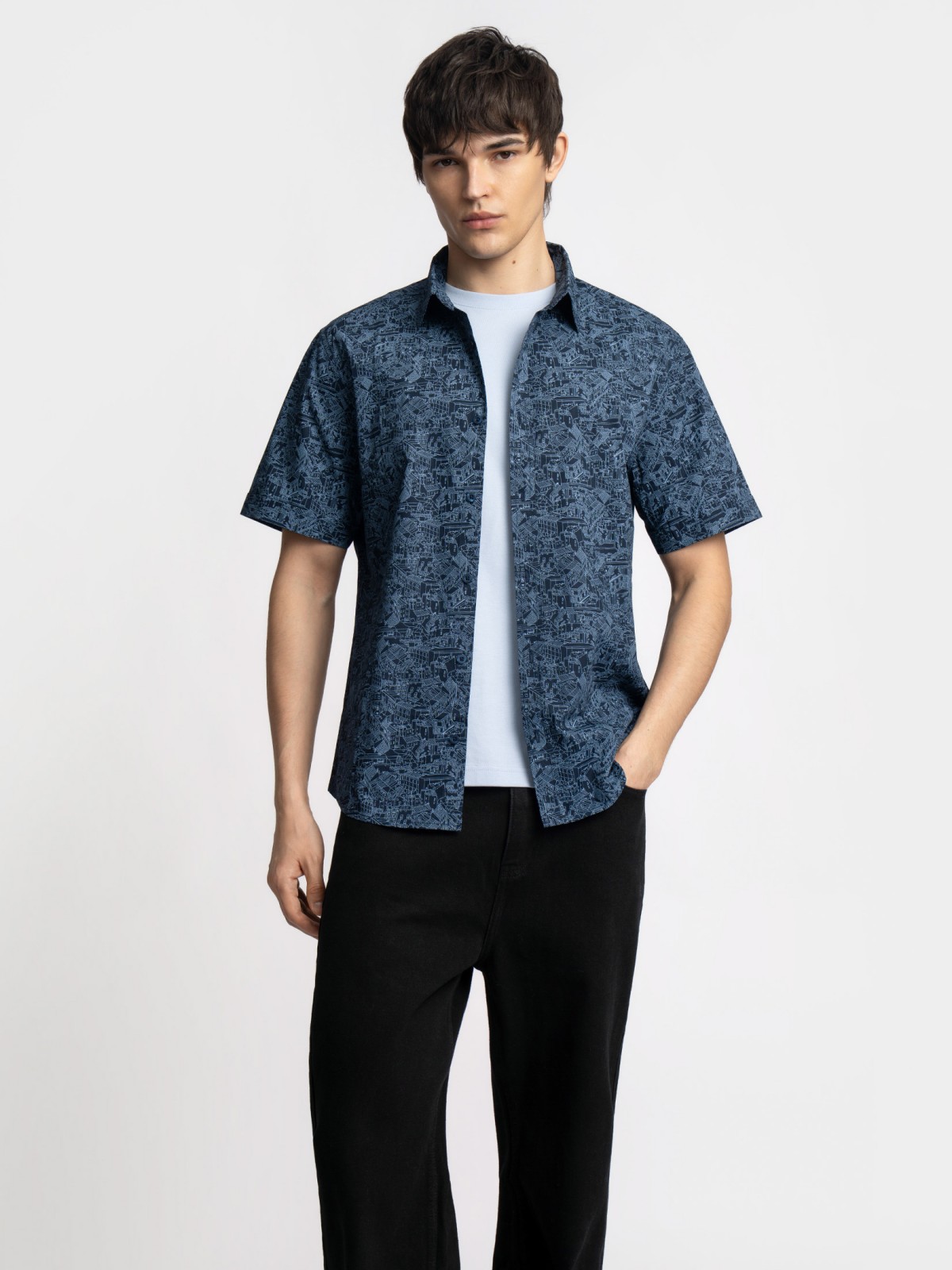 Рубашка с  короткими рукавами