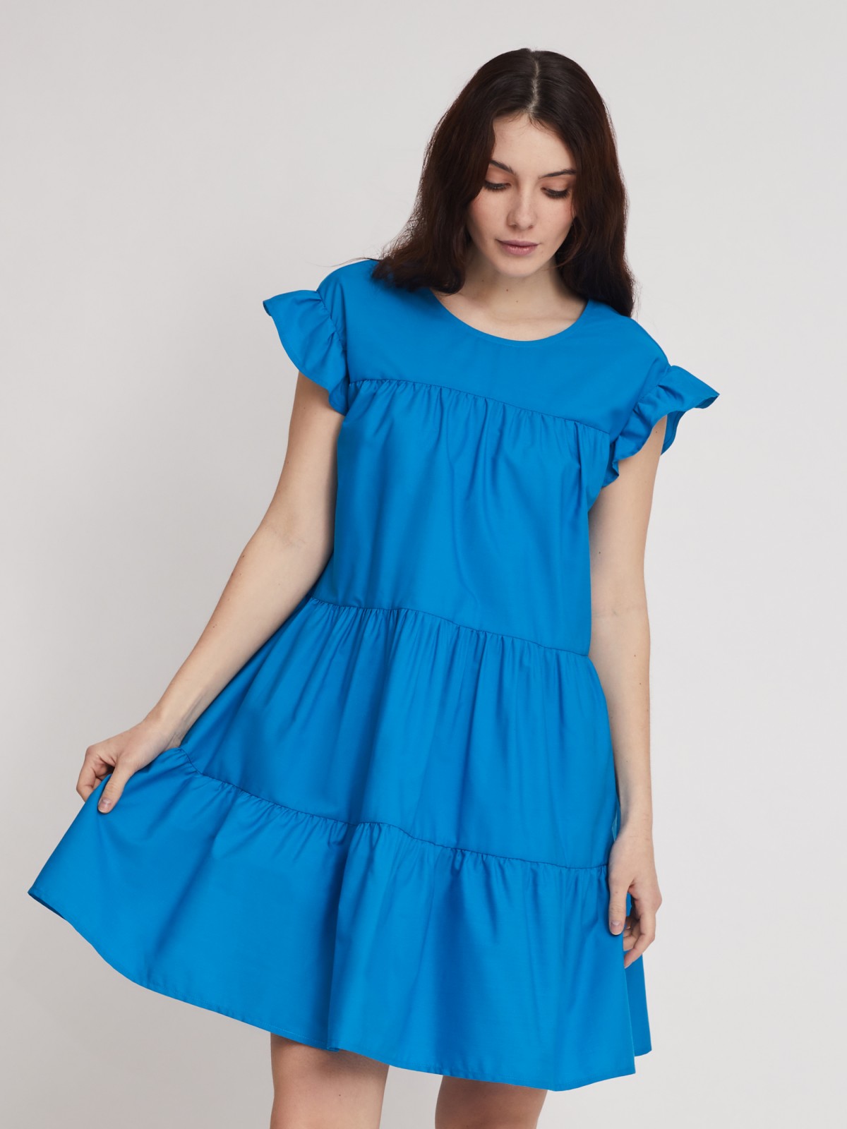 Платье zolla 02324827Z263, цвет голубой, размер XS
