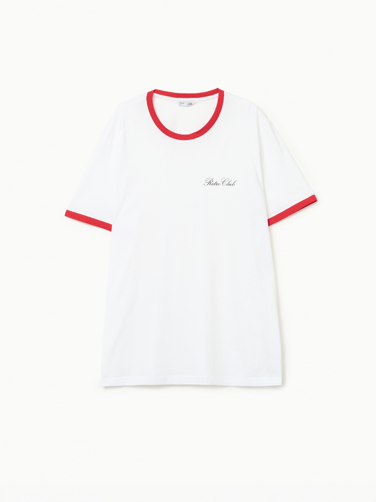 Футболка из хлопка с принтом-надписью