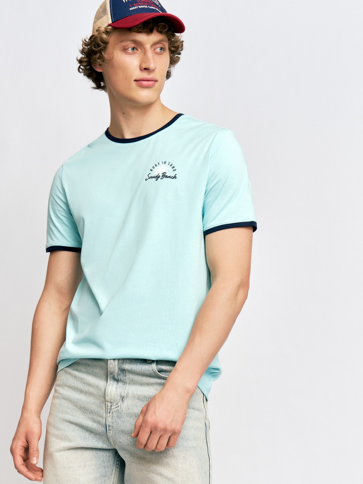 Футболка из хлопка с коротким рукавом