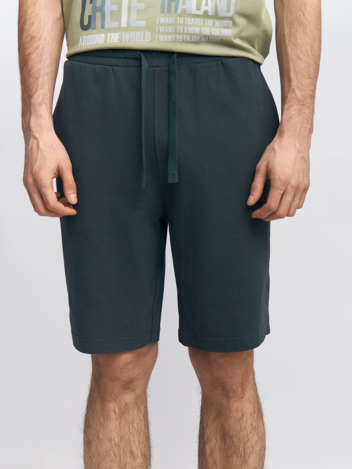 Трикотажные шорты на резинке из хлопка