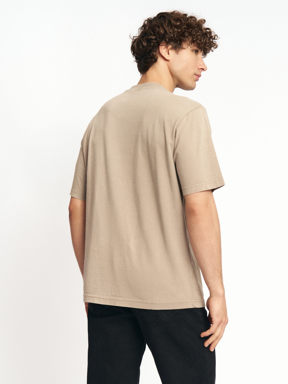 Футболка из хлопка с принтом