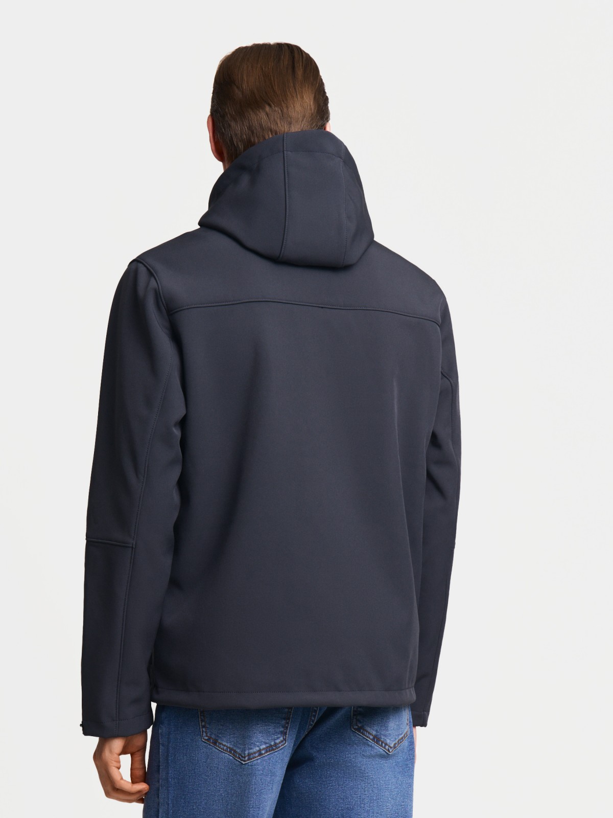 Лёгкая куртка-ветровка без утеплителя с капюшоном