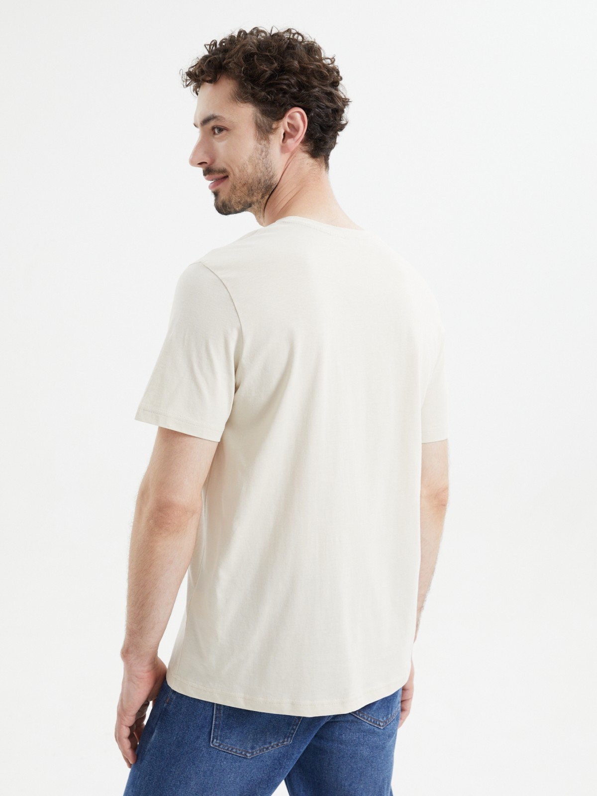 Футболка из хлопка с принтом