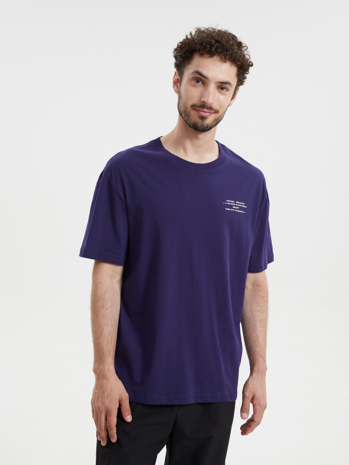 Футболка из хлопка с принтом