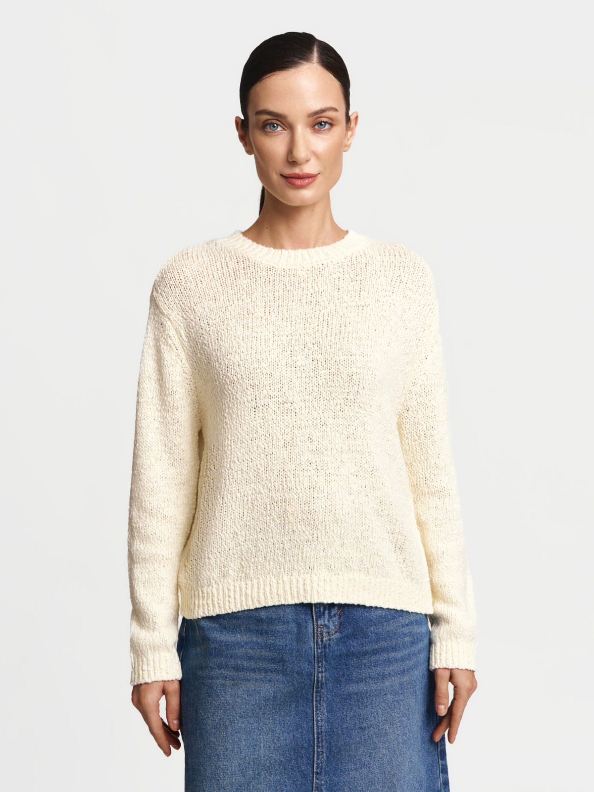 Вязаный джемпер с длинным рукавом