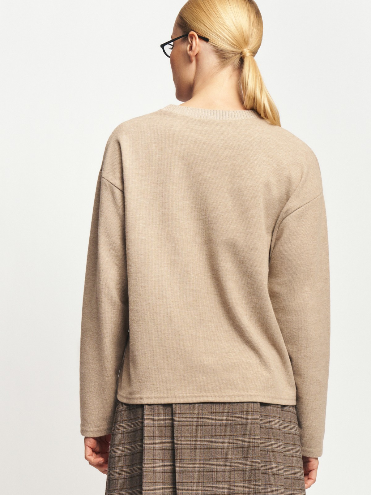 Джемпер из вязаного трикотажа