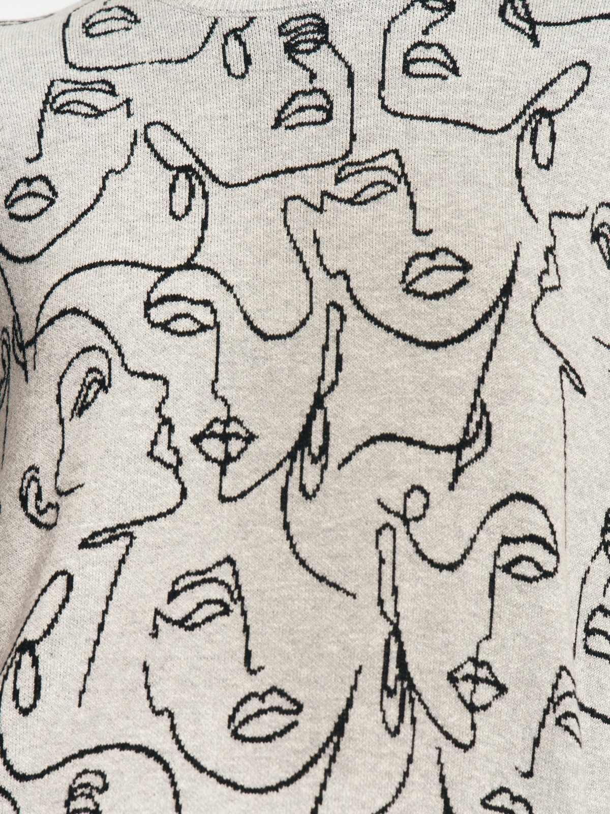 Джемпер из вязаного трикотажа с узором