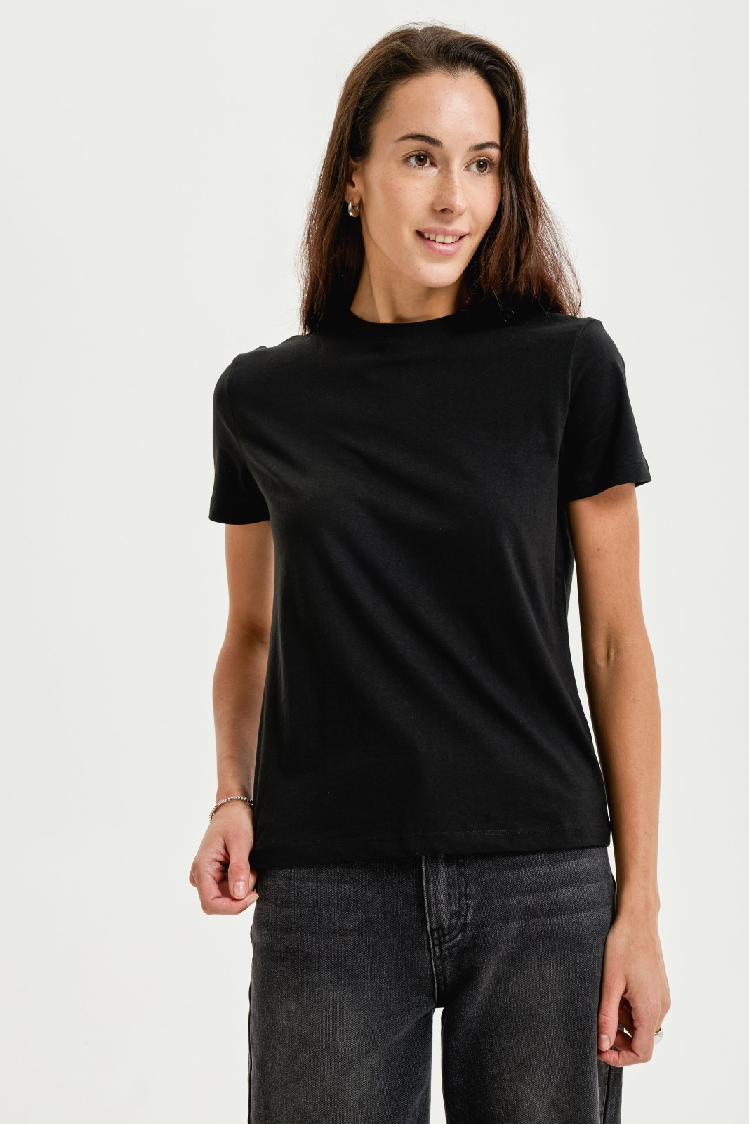 Футболка из хлопка однотонная