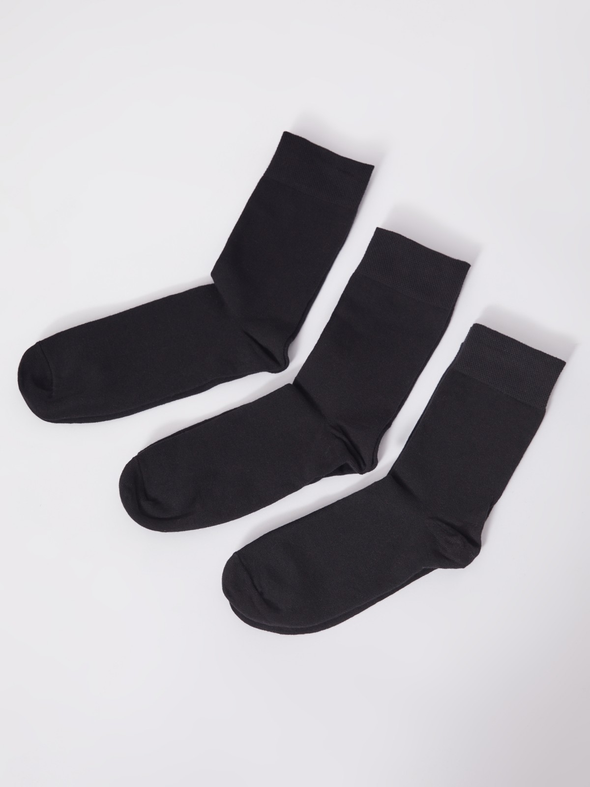 Набор носков (3 пары в комплекте) zolla 01331996G015, цвет черный, размер 25-27