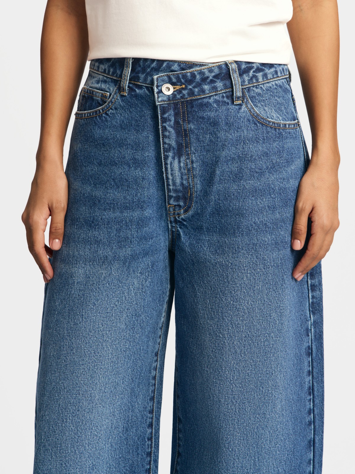 Джинсы силуэта Baloon из хлопка