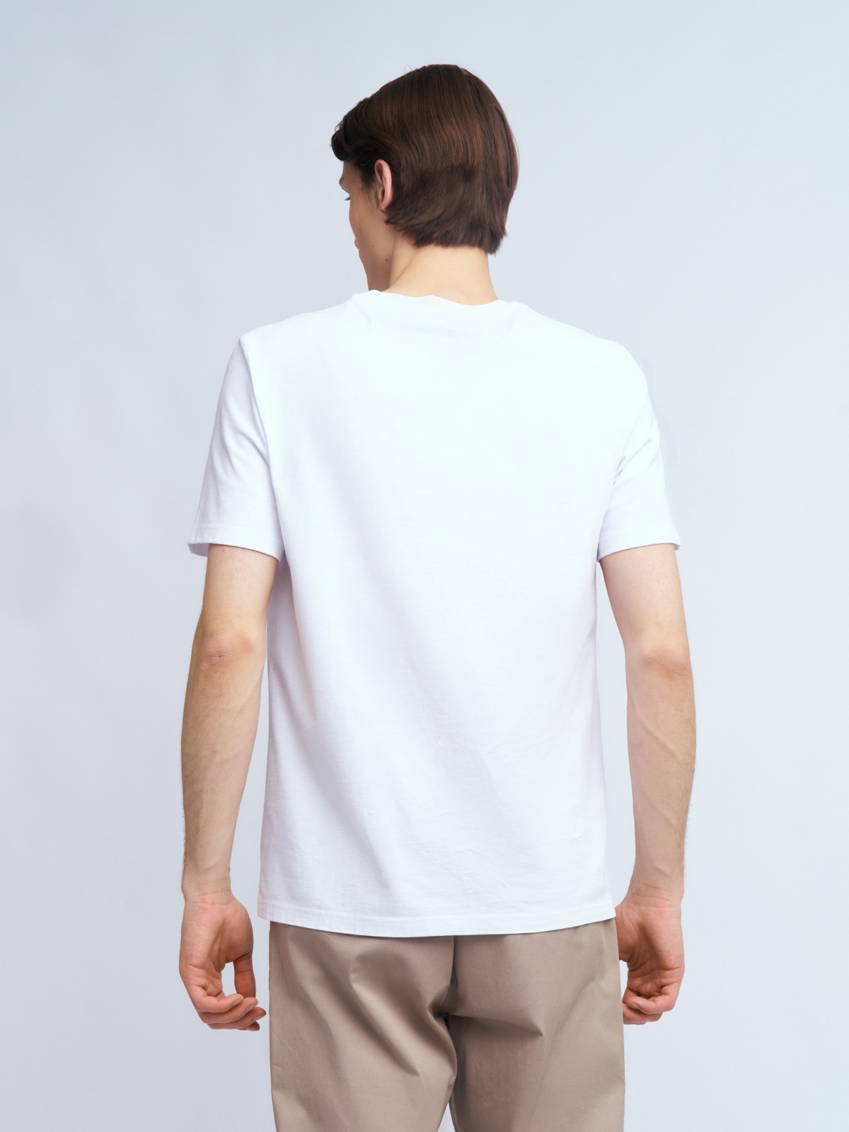 Футболка из хлопка с принтом-надписью