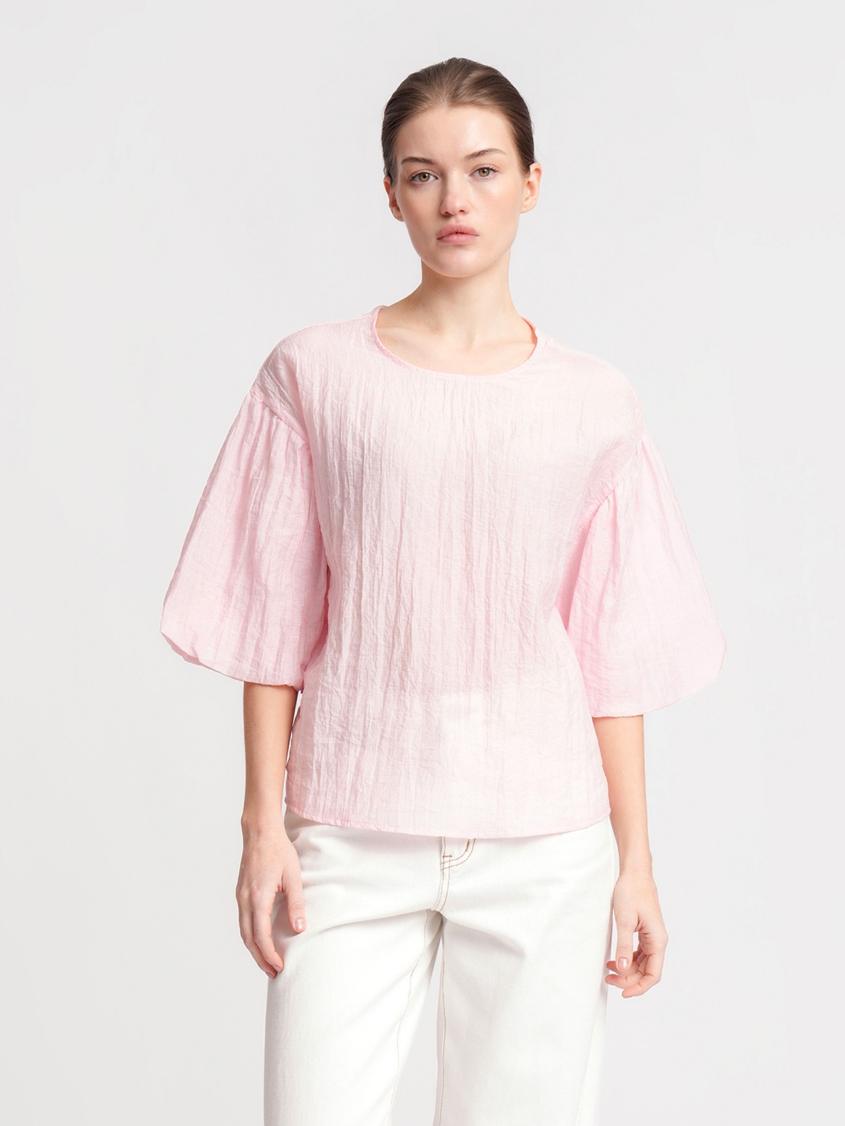 Блузка с короткими рукавами