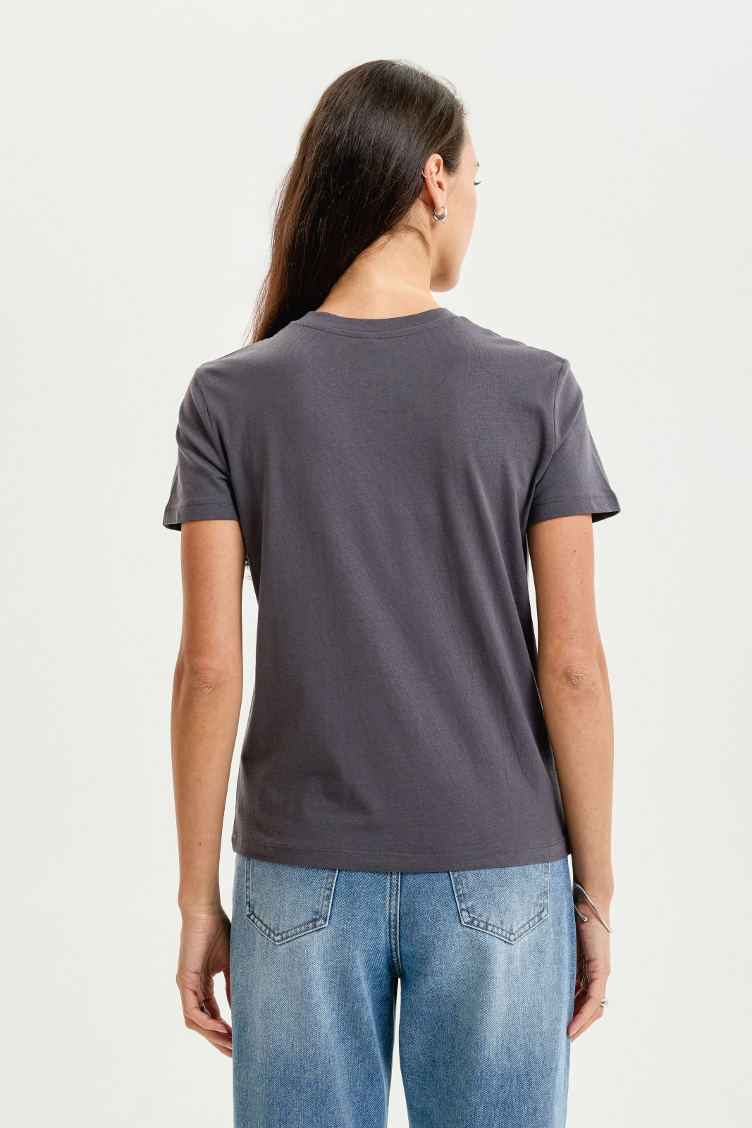 Футболка из хлопка однотонная