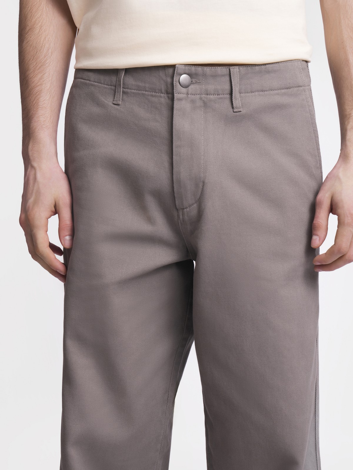 Брюки прямого силуэта из хлопка