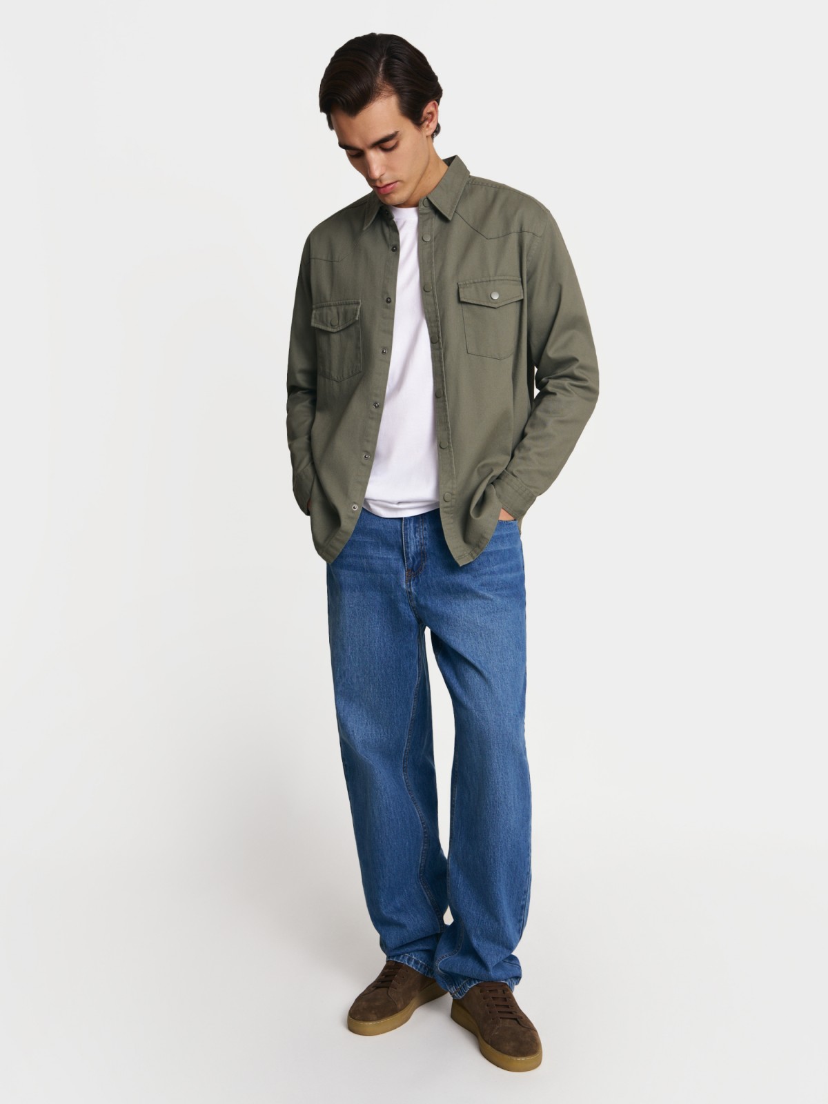 Куртка-рубашка из хлопка