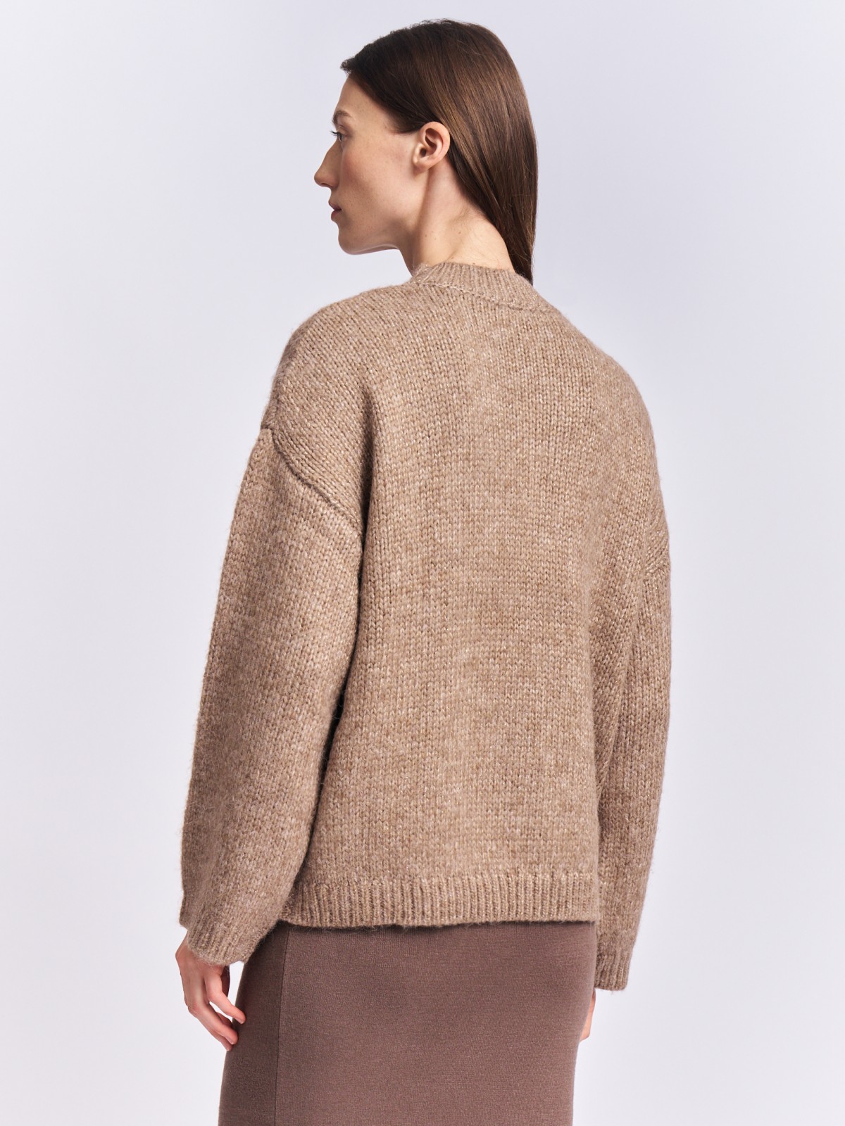 Вязаный свитер с люрексом