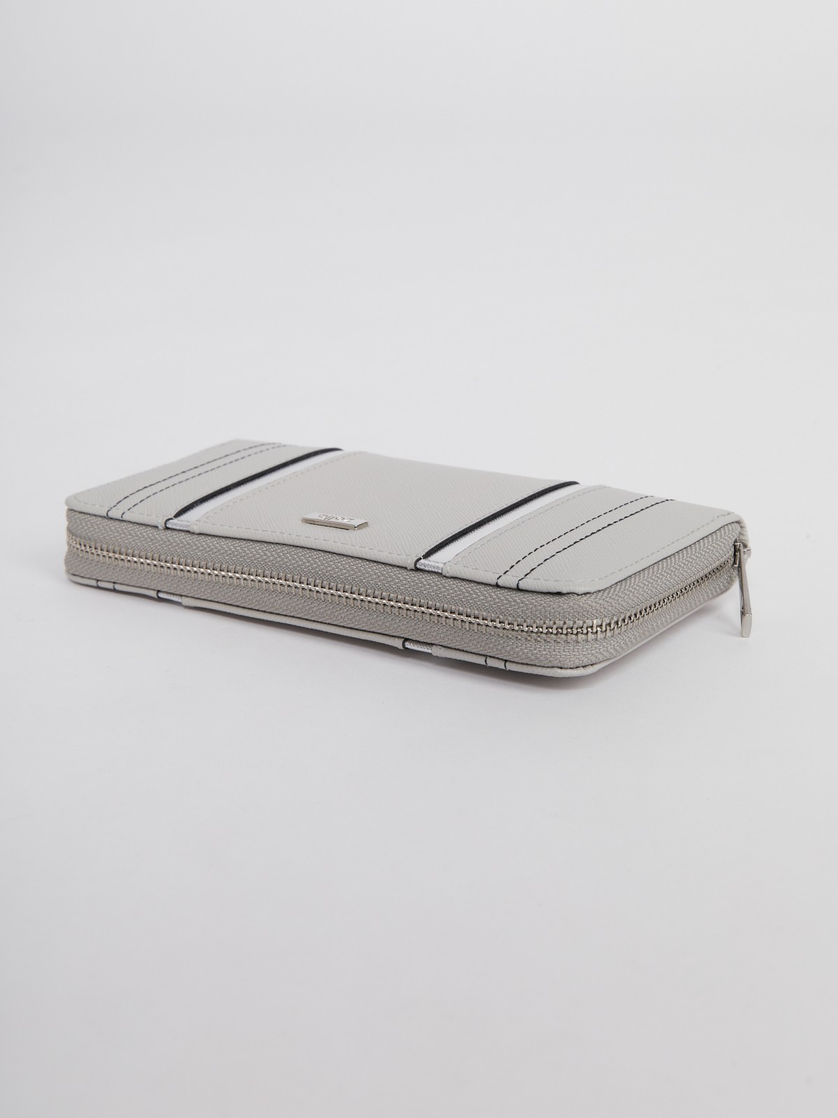 Прямоугольный кошелек на молнии zolla 02131946J375, цвет серый, размер No_size - фото 4