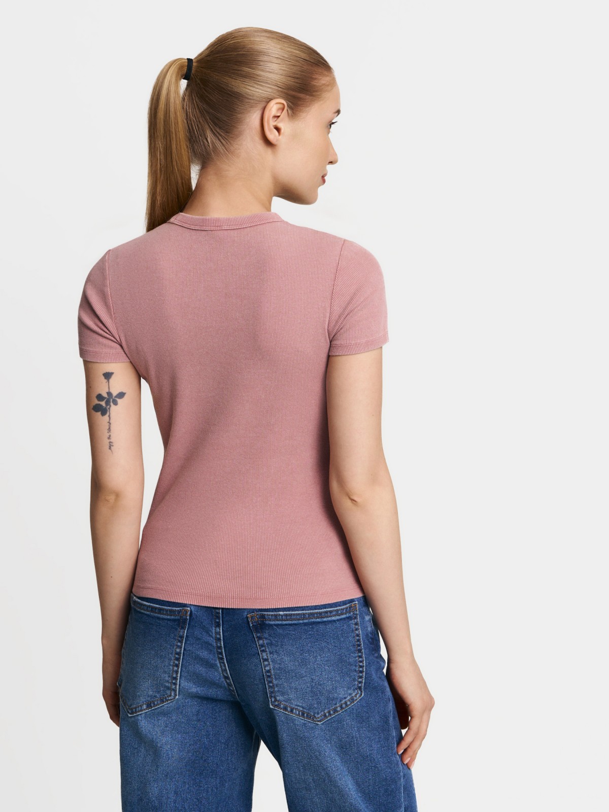 Футболка из хлопка однотонная