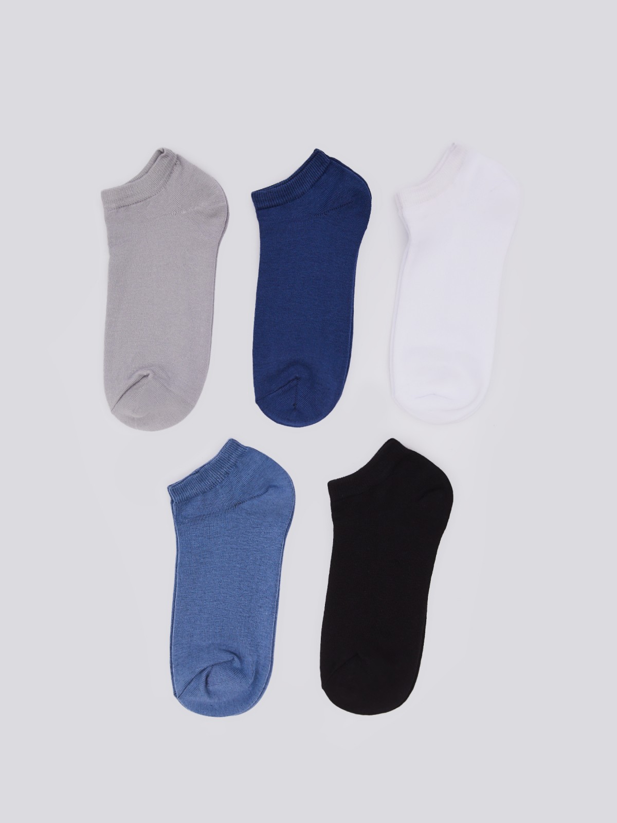 Набор коротких носков (5 пар в комплекте) zolla 01411998J175, цвет темно-синий, размер 25-27