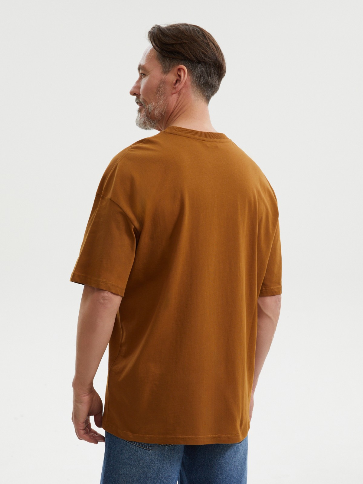 Футболка оверсайз из хлопка с надписью