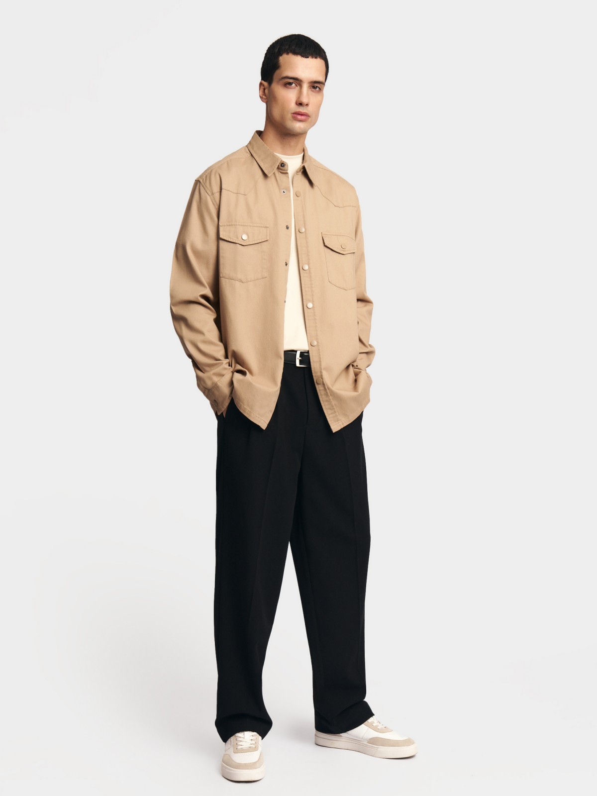 Куртка-рубашка из хлопка