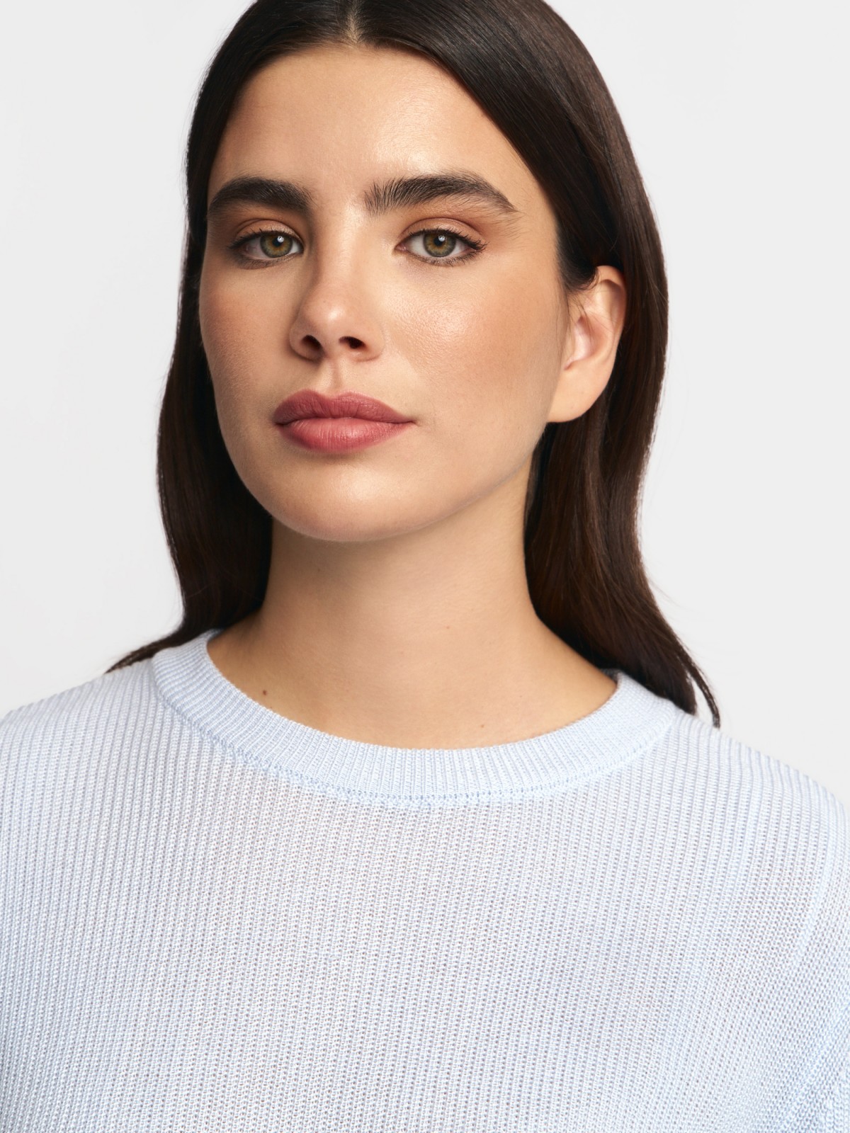 Вязаный джемпер с длинным рукавом