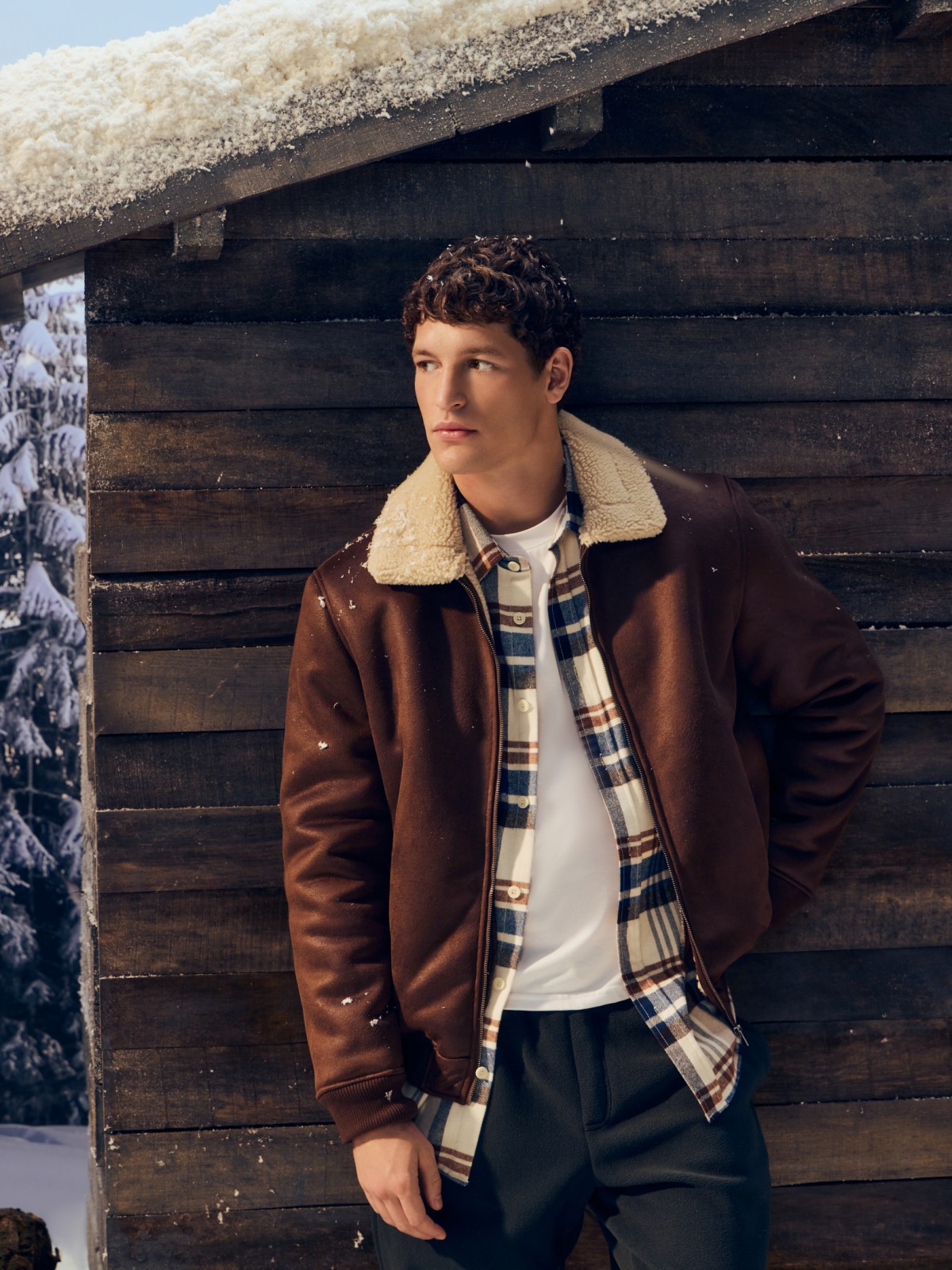 Тёплая куртка-дублёнка из экозамши с экомехом