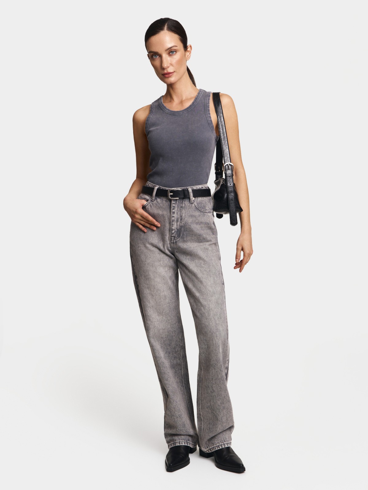 Майка из хлопка без рукавов