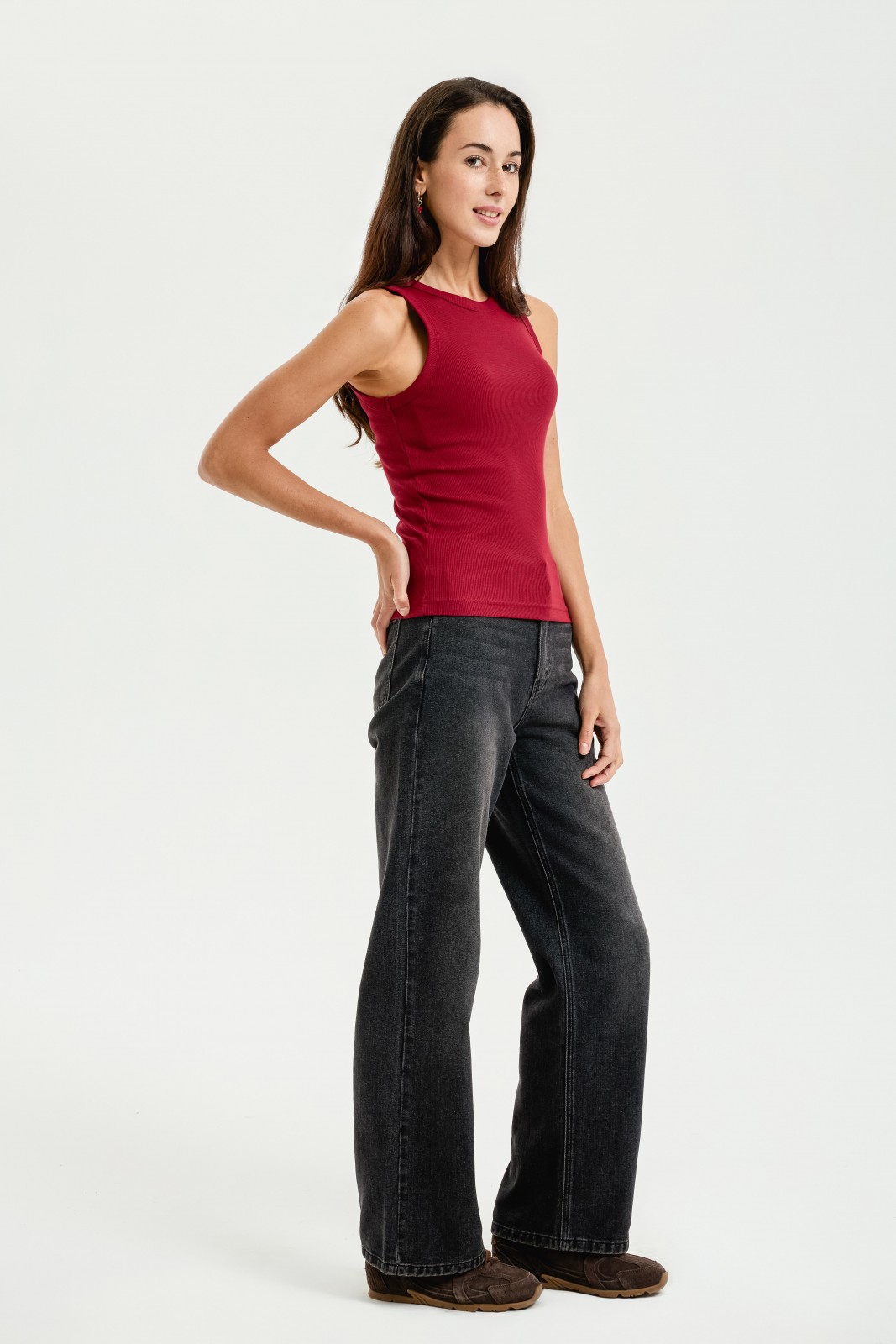 Майка из хлопка без рукавов