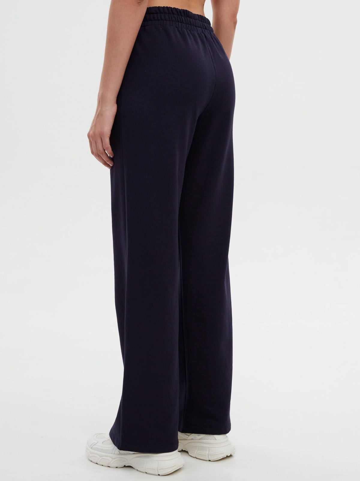 Трикотажные брюки из хлопка на резинке