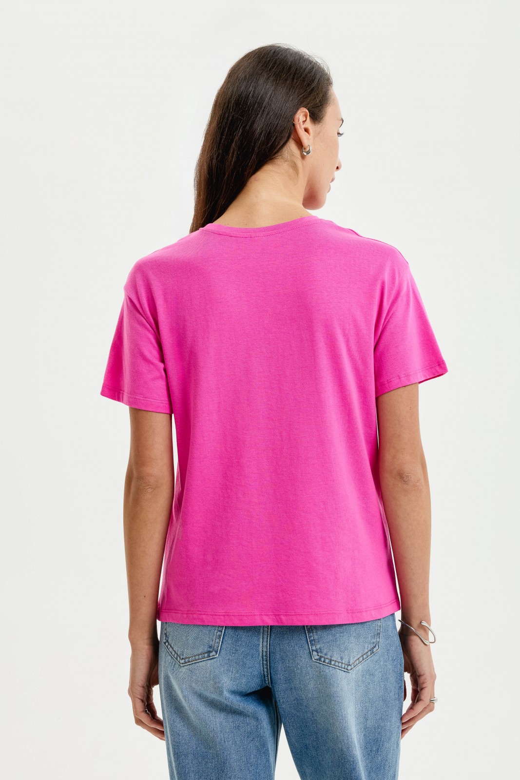 Футболка из хлопка однотонная