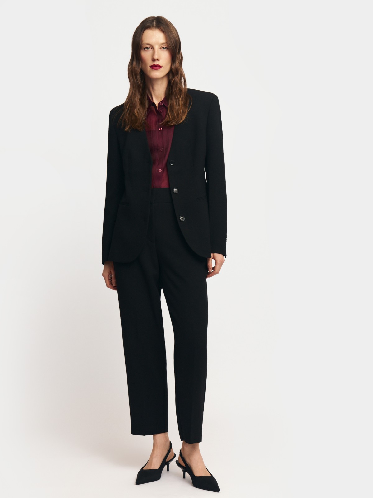 Брюки фасона Slim со стрелками