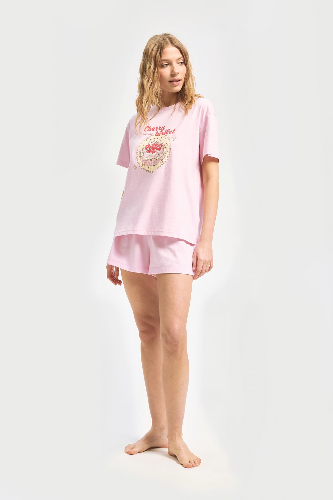 Футболка оверсайз из хлопка с принтом