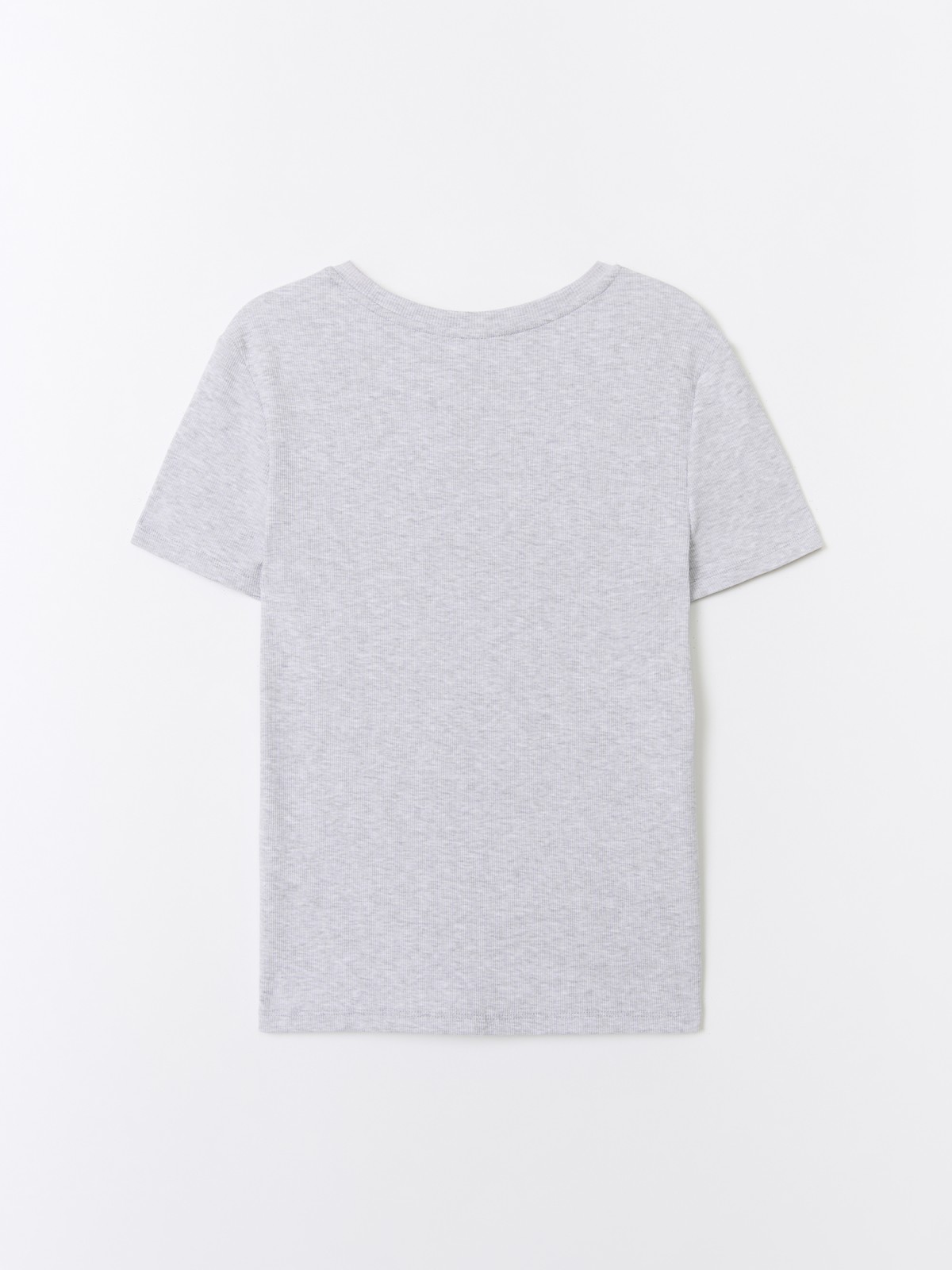 Трикотажная футболка однотонная