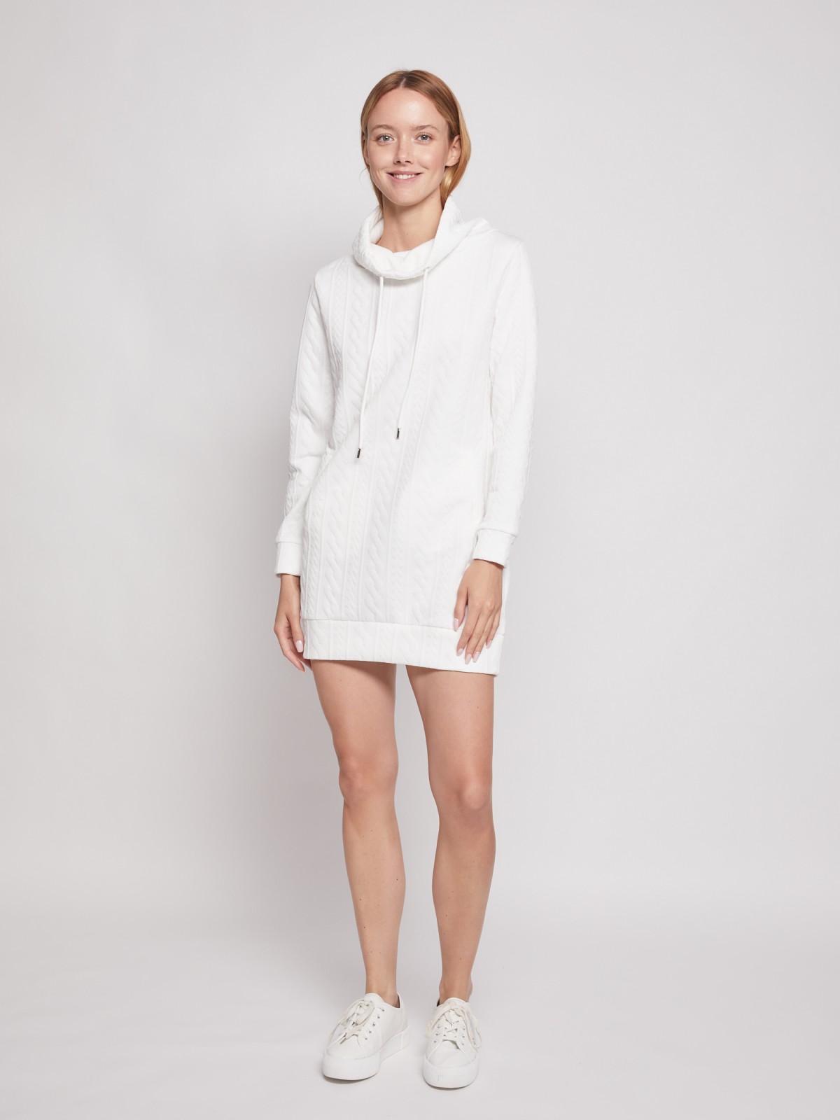 Платье-свитшот с воротником Платье-свитшот с воротником