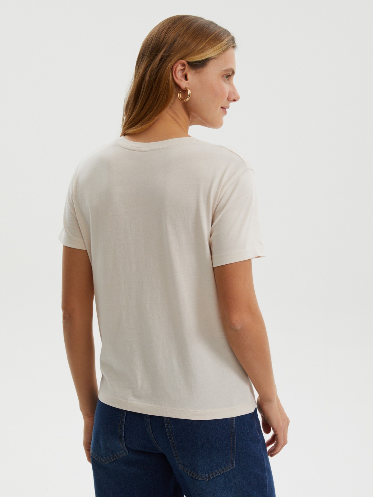 Футболка из хлопка с надписью