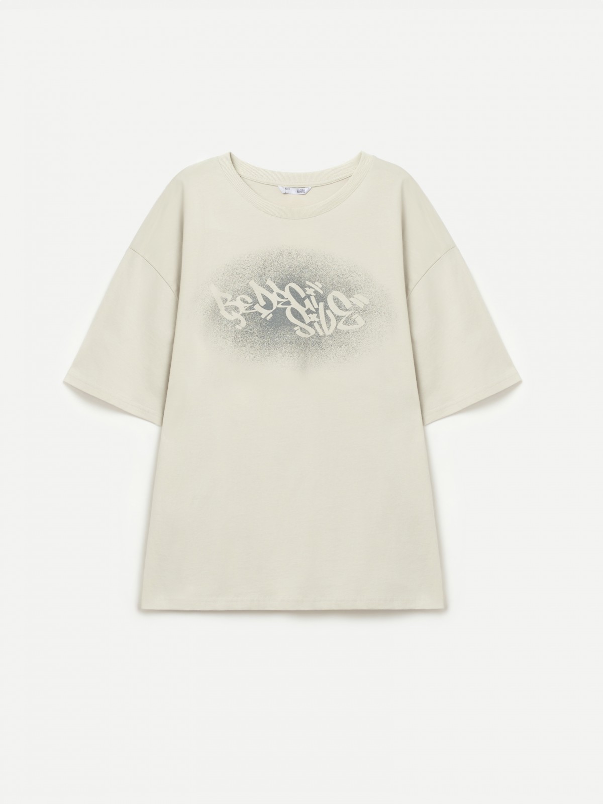 Футболка оверсайз из хлопка с граффити