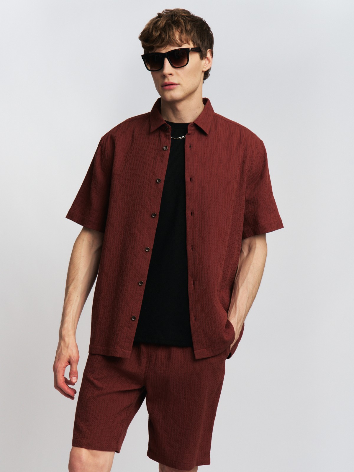 Хлопковые шорты на резинке