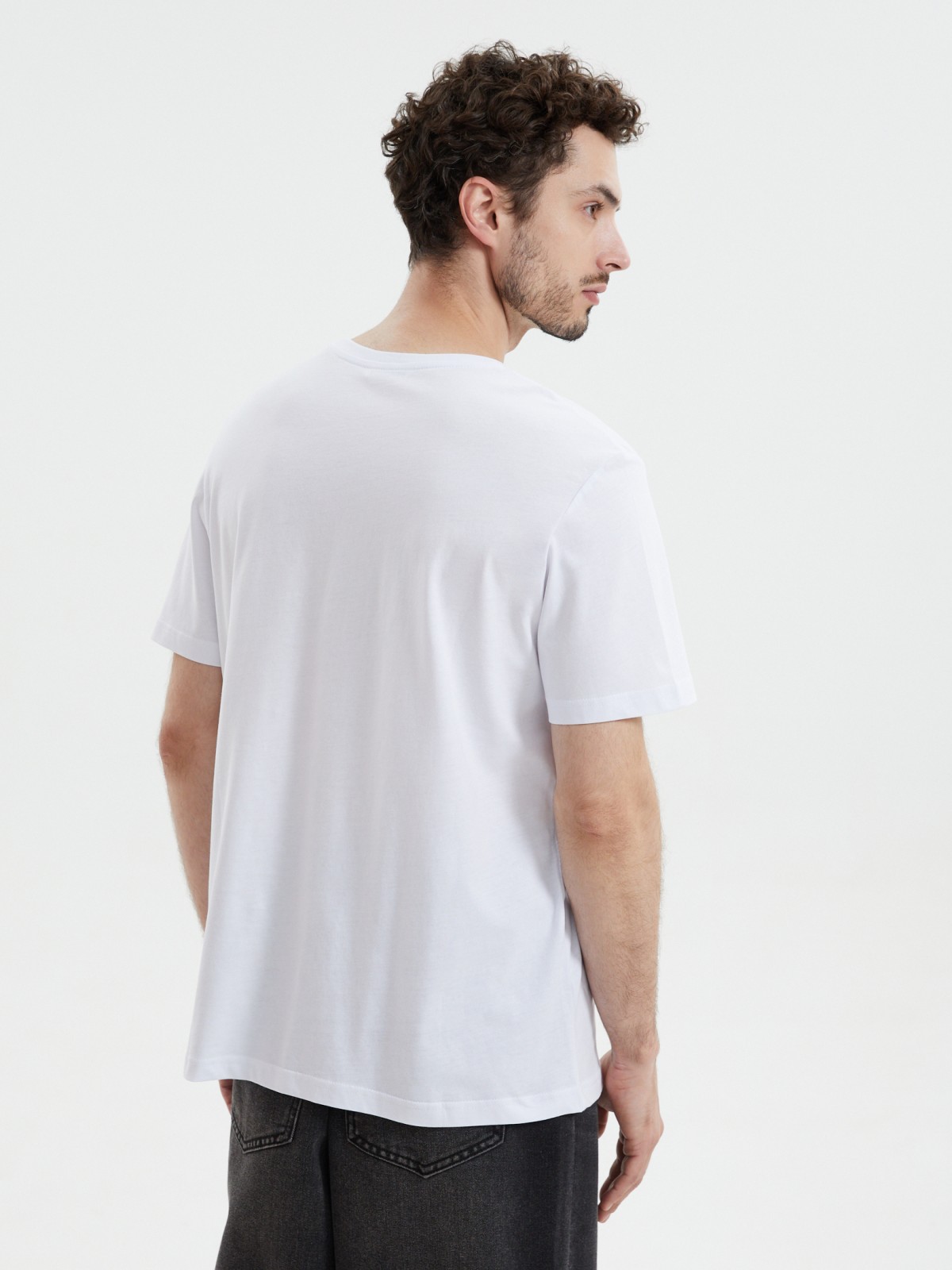 Футболка из хлопка с принтом