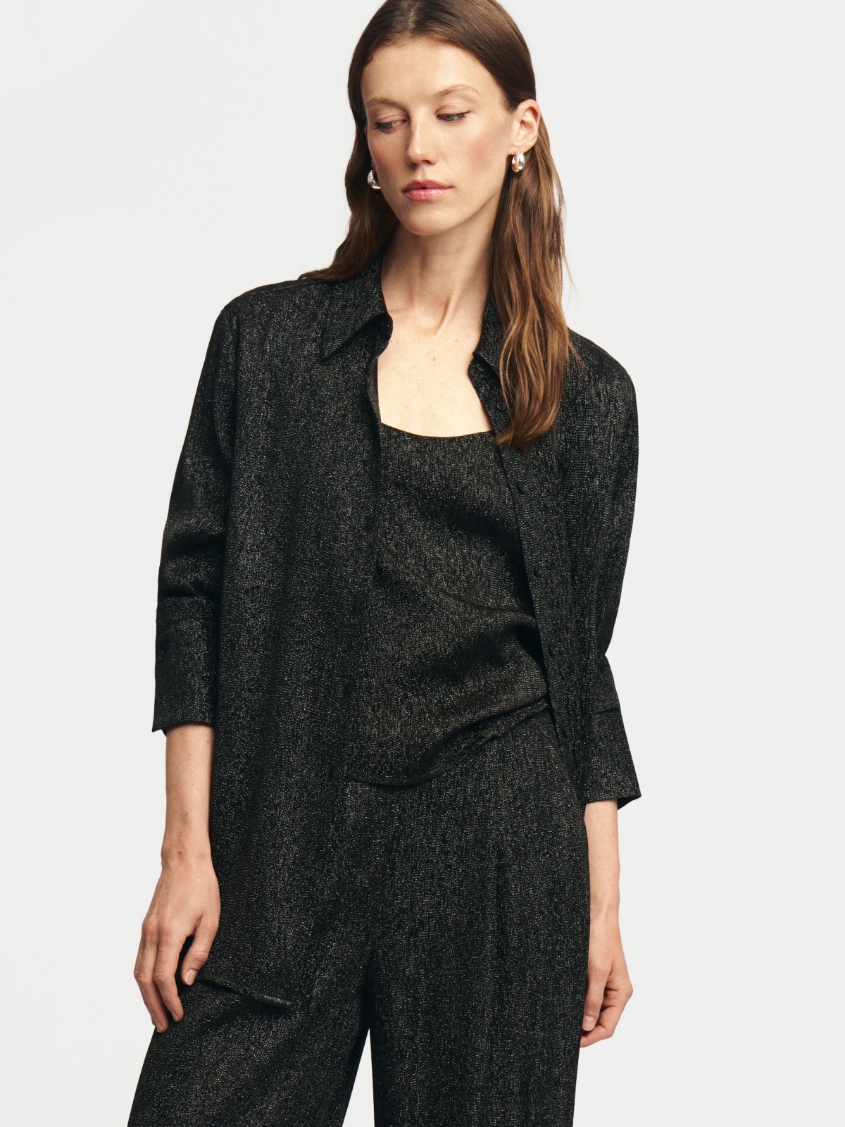 Рубашка с люрексом