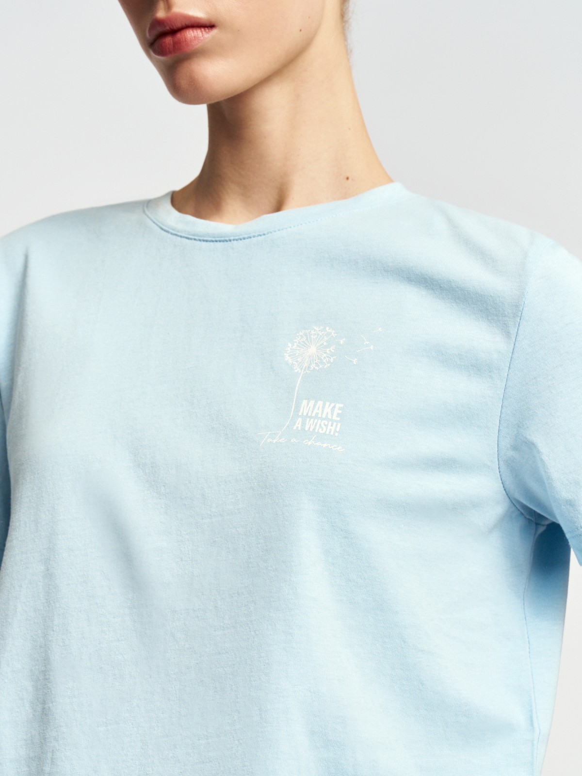 Футболка из хлопка с принтом