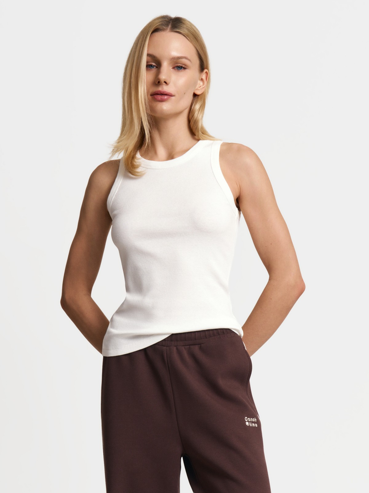 Майка из хлопка без рукавов